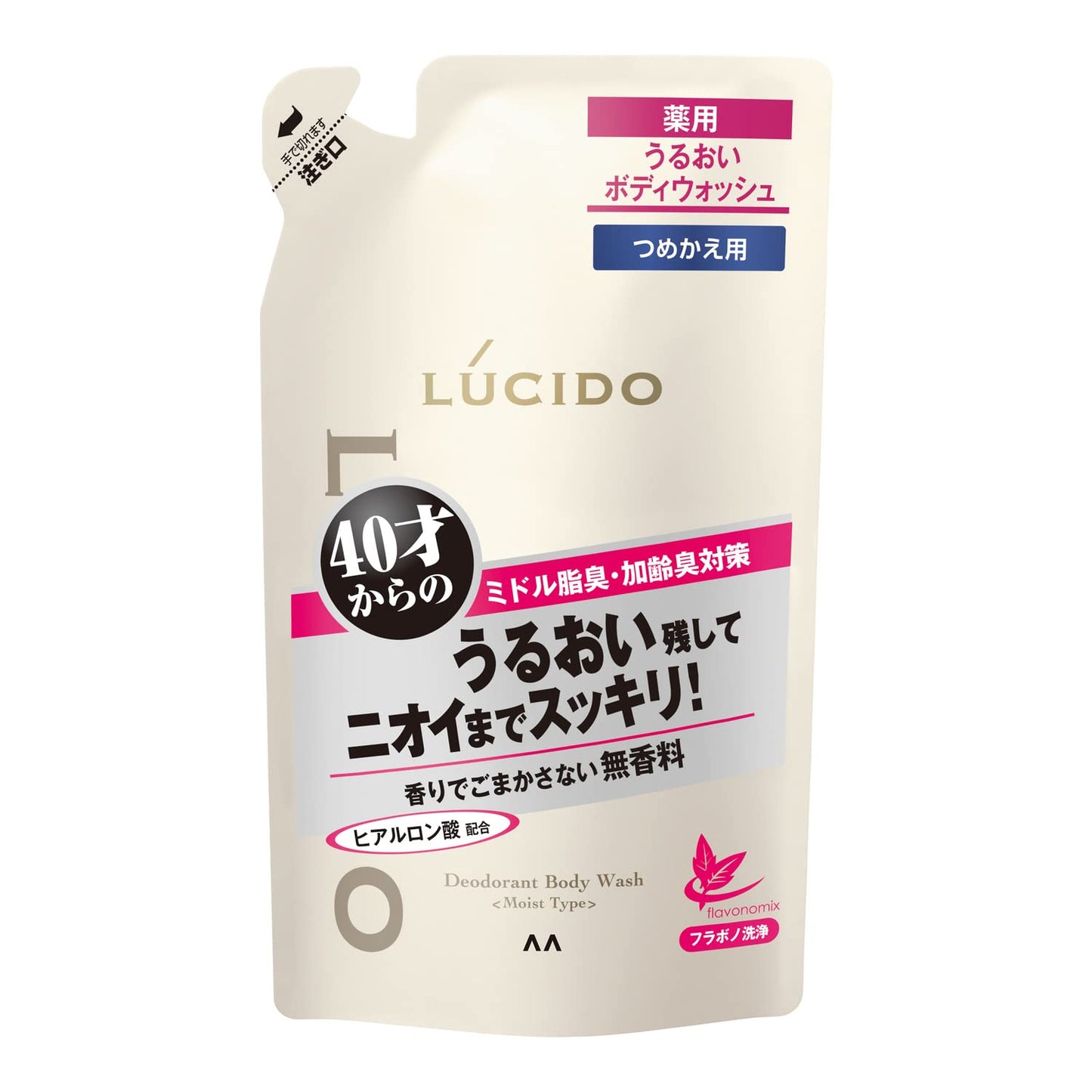 ルシード 薬用デオドラントボディウォッシュ うるおいタイプ 詰替え用（医薬部外品） 容量380ML マンダム