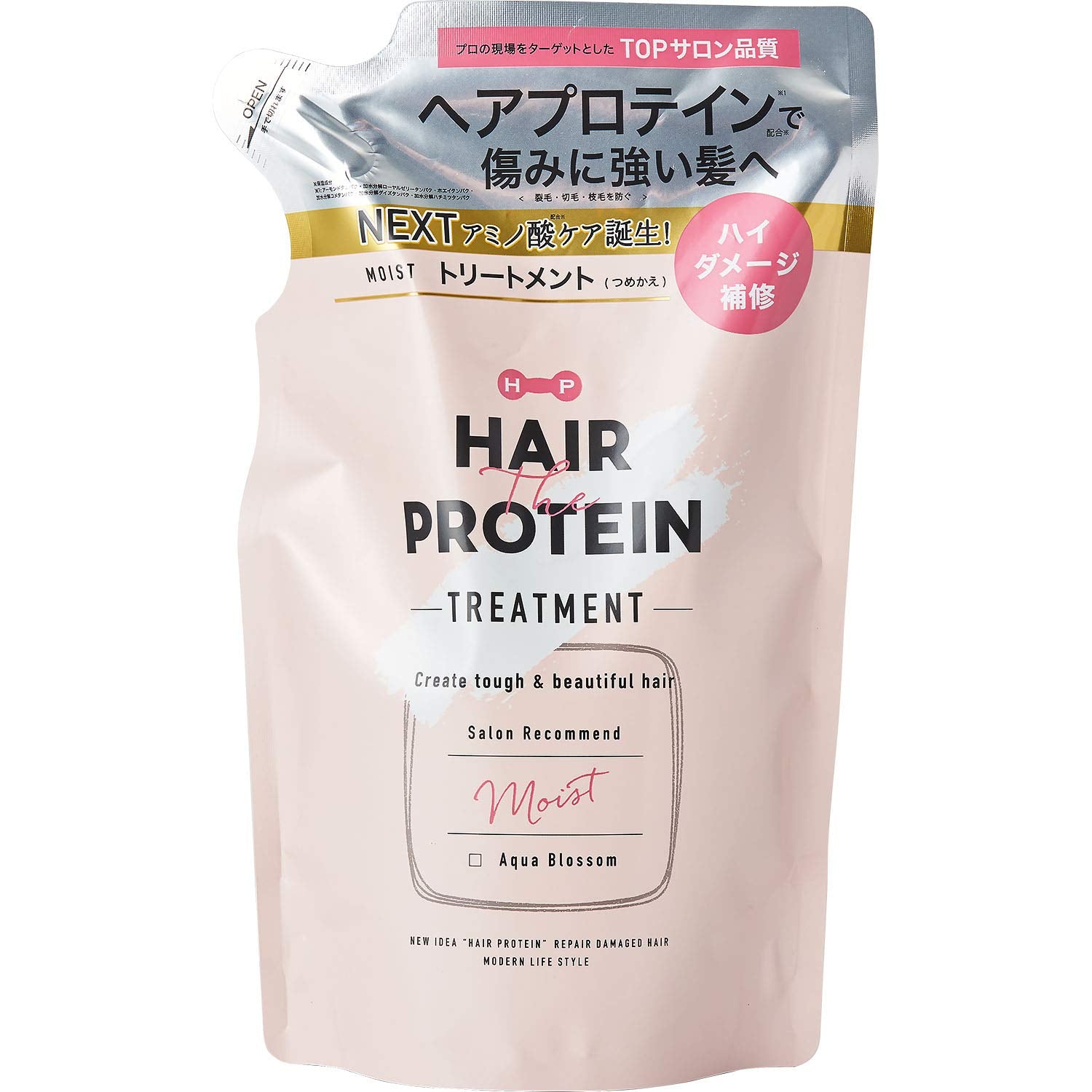 ヘアザプロテイン モイストへアトリートメント レフィル 容量400ML コスメテックスローランド