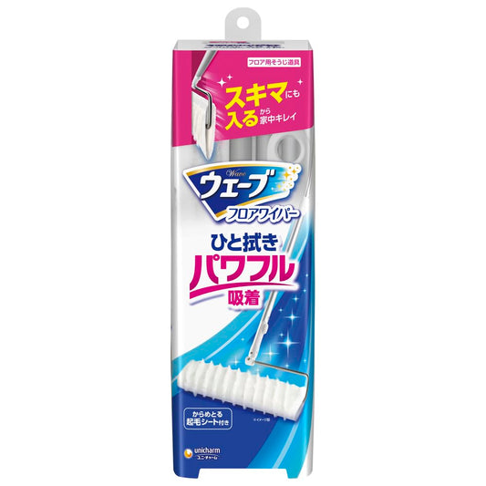 ウェーブ フロアワイパー 本体 ドライシート1枚付き 容量1個 ユニ・チャーム