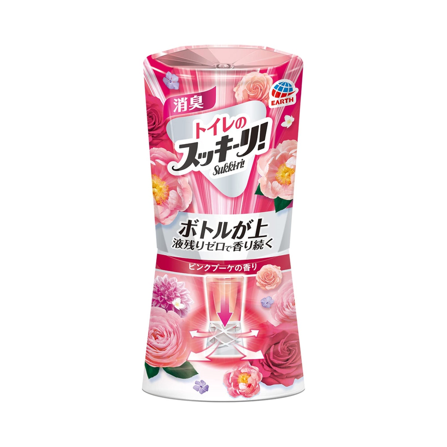 トイレのスッキーリ！ピンクブーケの香り　４００ＭＬ 容量400ML アース製薬 芳香剤・トイレ用