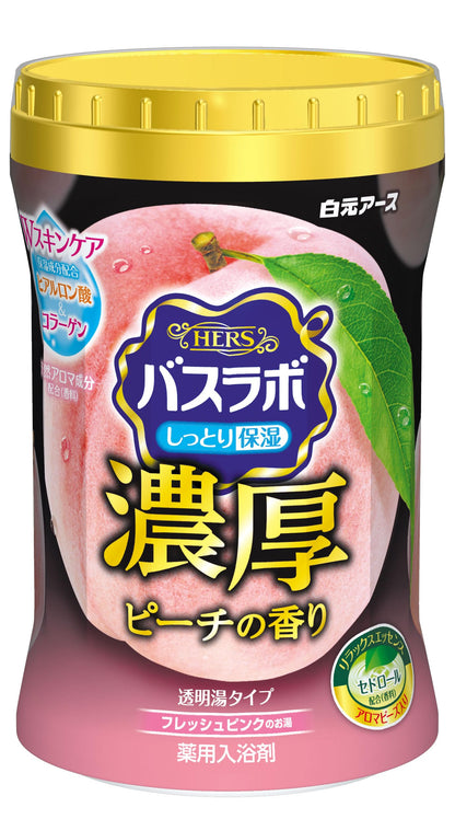ＨＥＲＳバスラボボトル　濃厚ピーチの香り６００ｇ 容量600G 白元アース 入浴剤