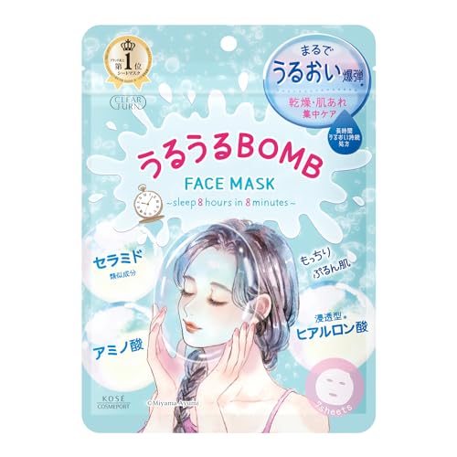 クリアターン　うるうるＢＯＭＢマスク 容量7マイ コーセーコスメポート シートマスク