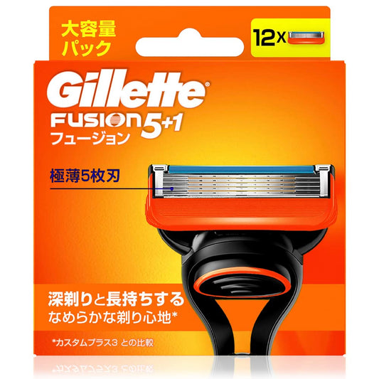 フュージョンマニュアル替刃１２Ｂ 容量12ｺ ジレット 男性用カミソリ