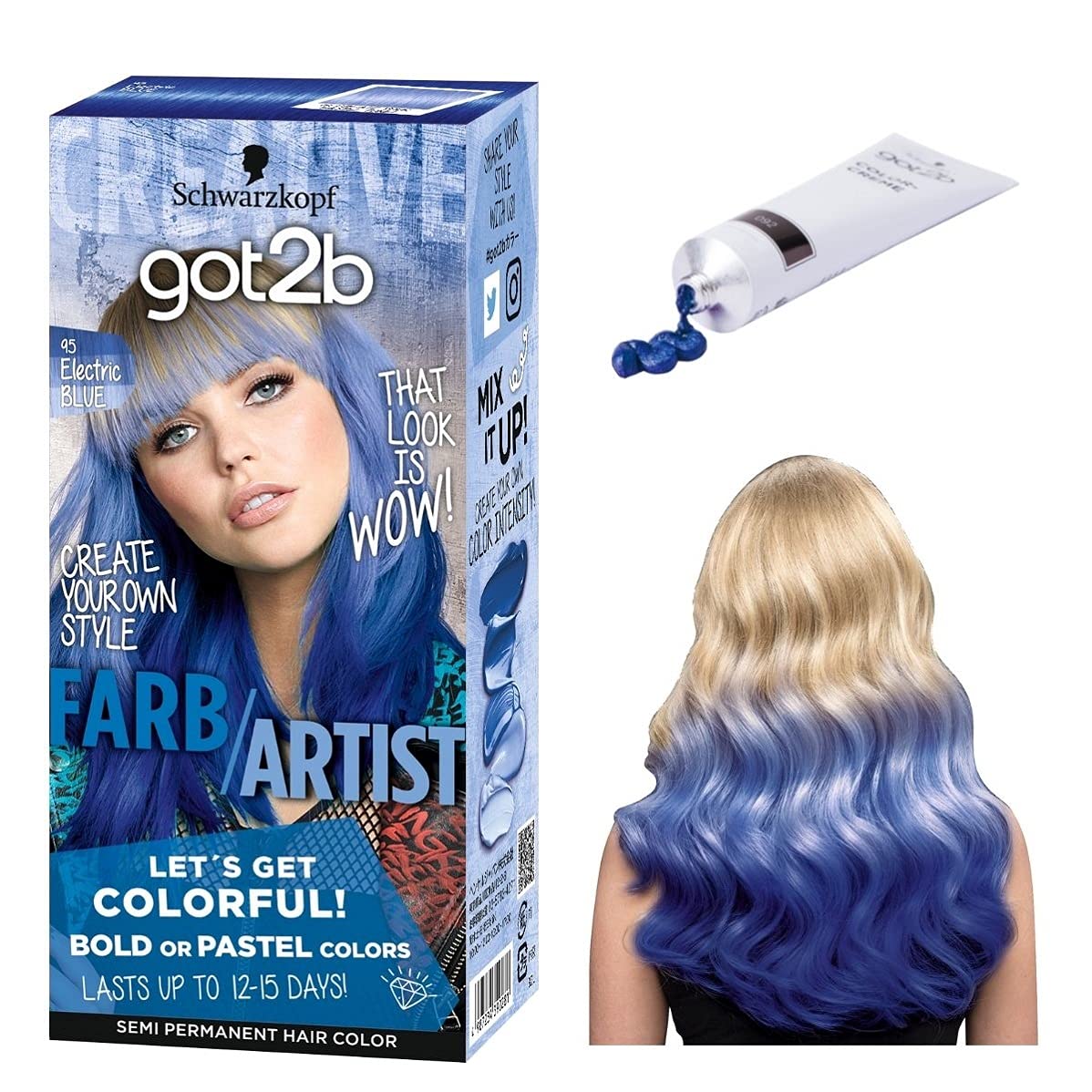ｇｏｔ２ｂ　カラークリーム　エレクトリックブルー 容量1ｺヘンケルジャパン ヘアカラー・黒髪用