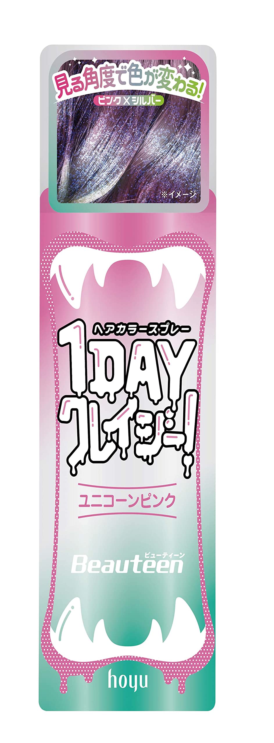 ビューティーン　１ＤＡＹクレイジー！　ユニコーンピンク 容量50Gホーユー ヘアカラー・黒髪用