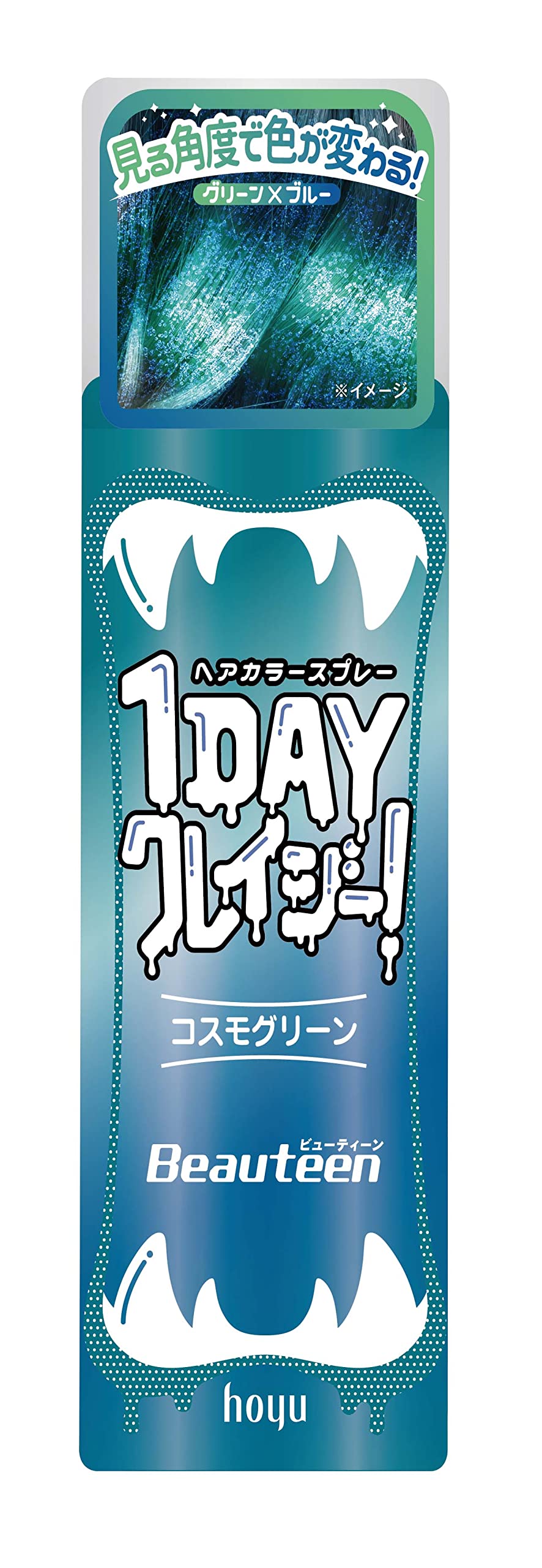 ビューティーン　１ＤＡＹクレイジー！　コスモグリーン 容量50Gホーユー ヘアカラー・黒髪用