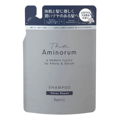 Ｔｈｅ　Ａｍｉｎｏｒｕｍ容量350MLジ　アミノラム　ＳＨＡＭＰＯＯ　詰替 熊野油脂 シャンプー
