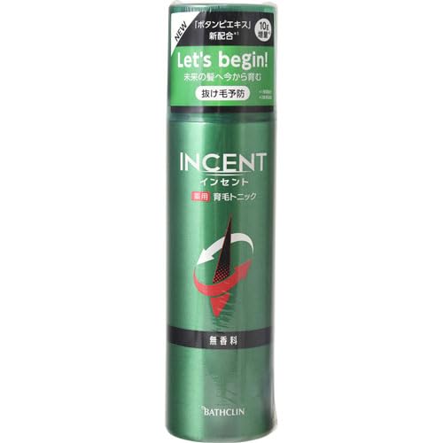 インセント　薬用育毛トニック　無香料　１９０ｇ 容量190Gバスクリン 育毛剤・養毛剤