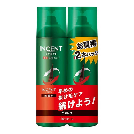 インセント　薬用育毛トニック　無香料　１９０Ｇペアパック 容量190Gバスクリン 育毛剤・養毛剤