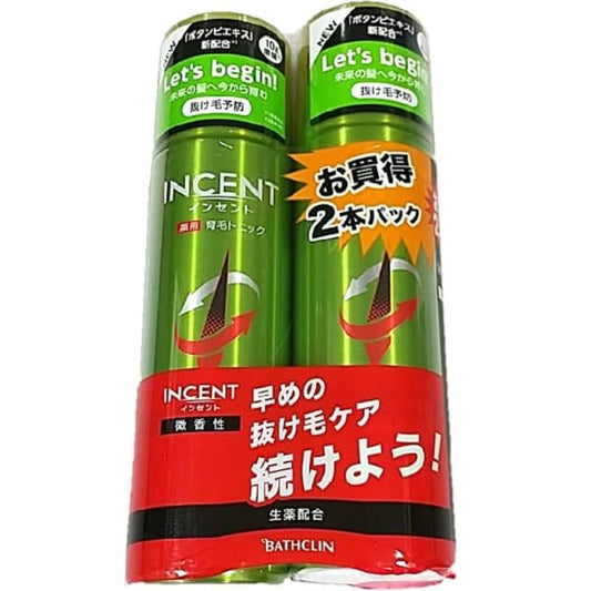インセント　薬用育毛トニック　微香性　１９０Ｇペアパック 容量190Gバスクリン 育毛剤・養毛剤