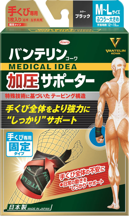 バンテリンコーワ加圧サポーター手くび専用固定タイプフリーサイズ 容量1ｺ興和 衛生用品