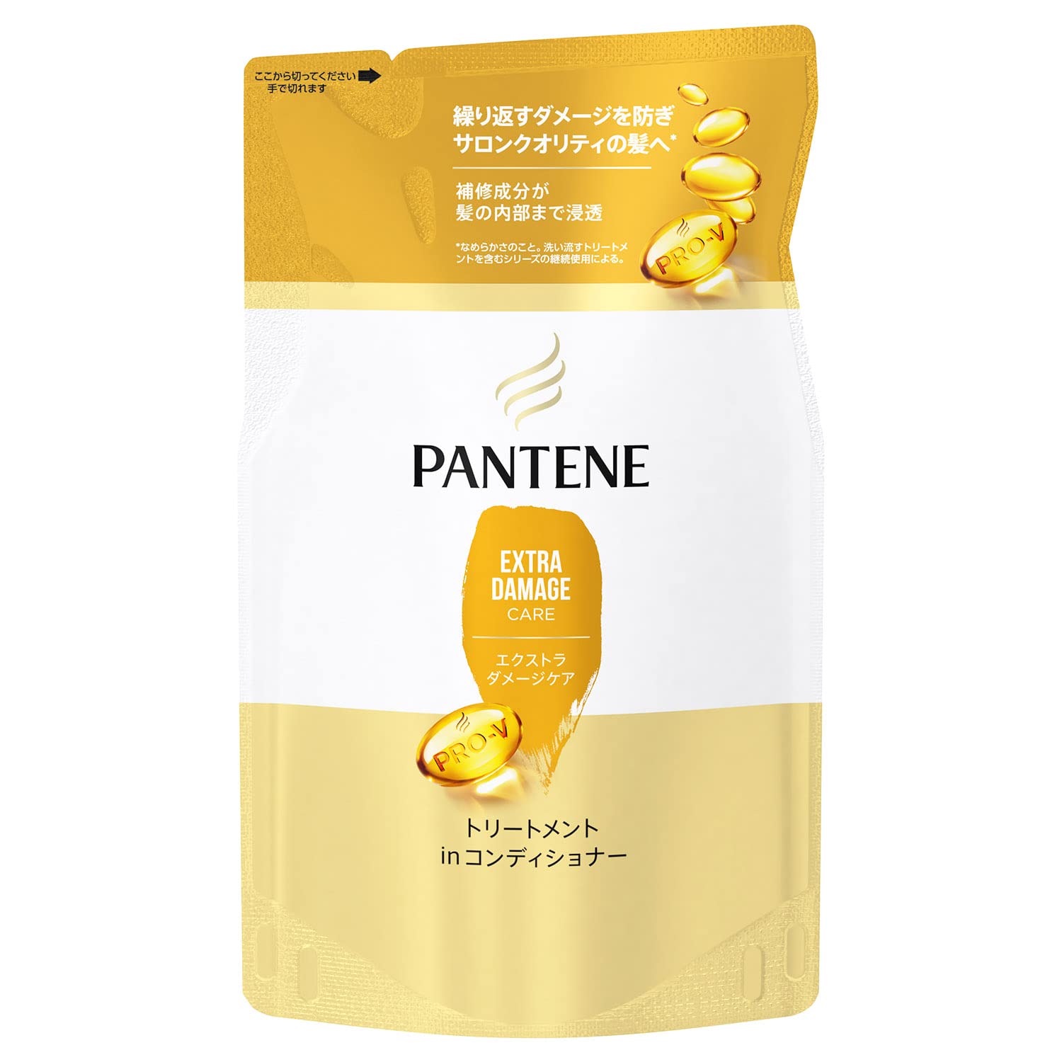 パンテーン　エクストラダメージケア　トリートメントコンディショナー　つめかえ 容量300GＰ＆Ｇ