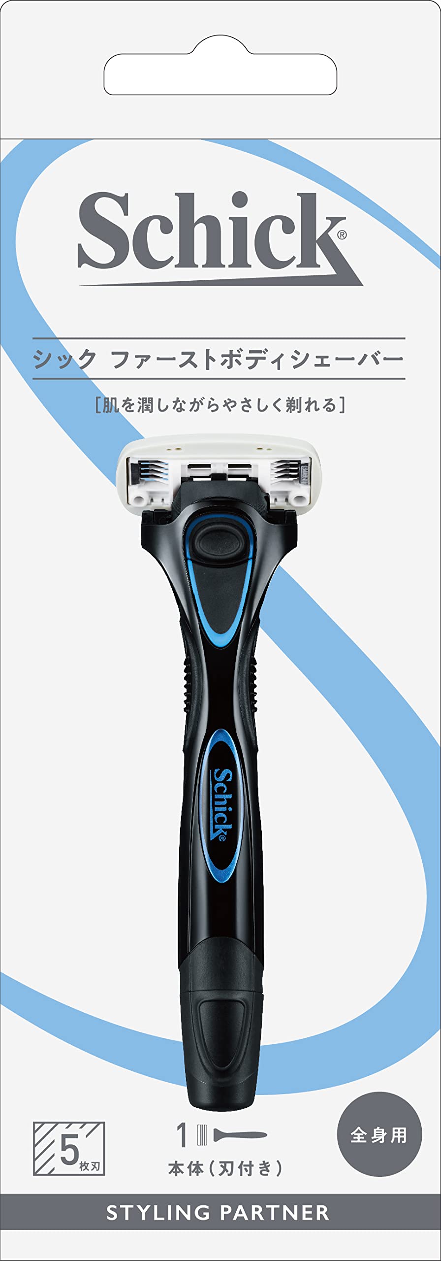 シック　ファーストボディシェーバー　ホルダー（刃付き） Schick 容量1ﾎﾝ男性用カミソリ