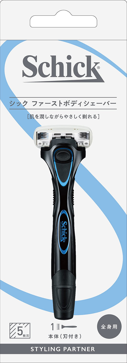 シック　ファーストボディシェーバー　ホルダー（刃付き） Schick 容量1ﾎﾝ男性用カミソリ