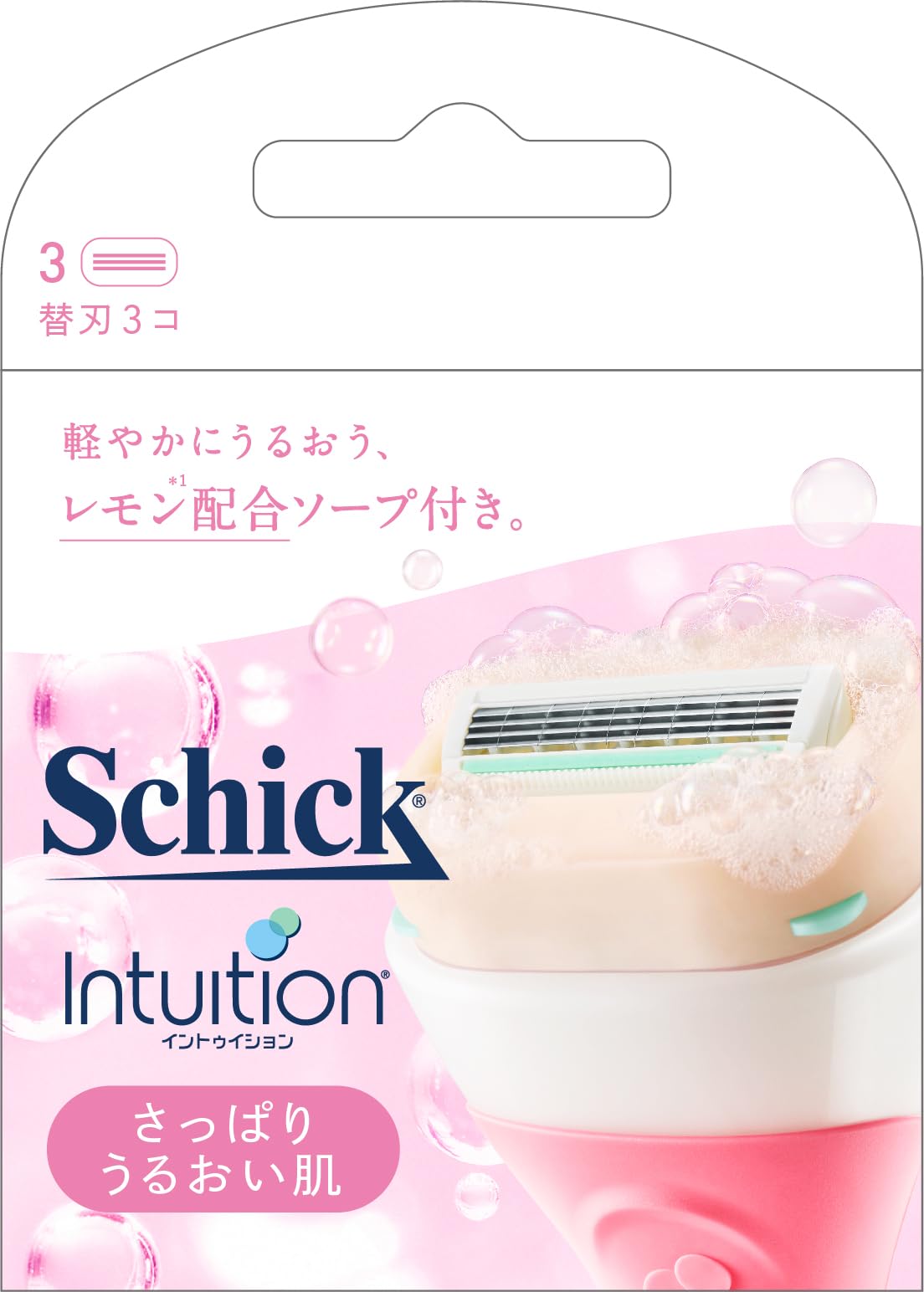 イントゥイション　さっぱりうるおい肌　替刃（３コ入） 容量3ｺシック(Schick) 女性用カミソリ