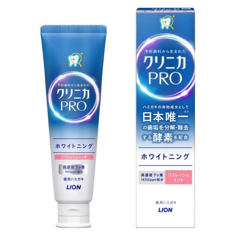 クリニカＰＲＯホワイトニングハミガキ　リフレッシュミント　９５ｇ 容量95G ライオン 歯磨き