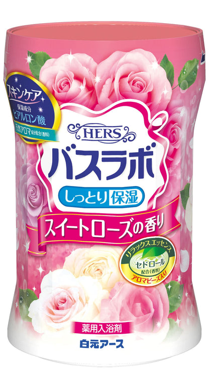 ＨＥＲＳバスラボボトル　スイートローズの香り６００ｇ 容量600G 白元アース 入浴剤