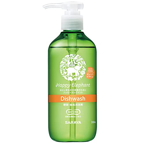 ハッピーエレファント　食器用洗剤　オレンジ＆ライム　３００ｍＬ 容量300ML サラヤ 食器用洗剤