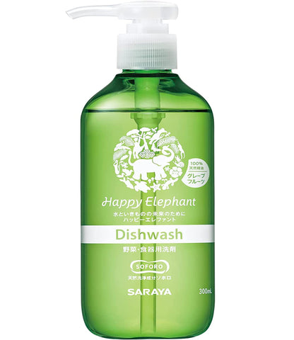 ハッピーエレファント　食器用洗剤　グレープフルーツ　３００ｍＬ 容量300ML サラヤ 食器用洗剤