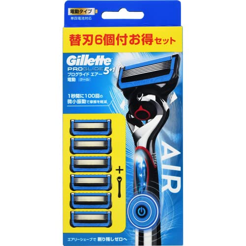 プログライドエアー電動５Ｂホルダー 容量6ｺ ジレット 男性用カミソリ