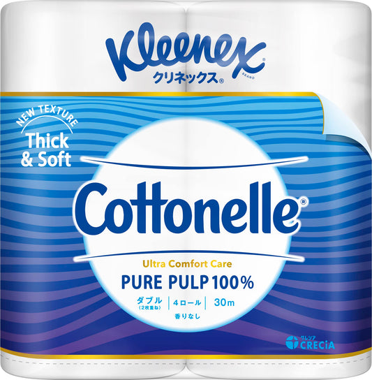 クリネックス　コトネル　４ロール（ダブル） 容量4コ 日本製紙クレシア トイレットペーパー