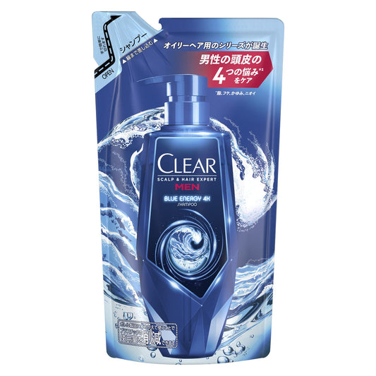 クリア　ブルーエナジー　４ｘ　スカルプシャンプー　つめかえ用　２８０ｇ 容量280Gユニリーバ シャンプー