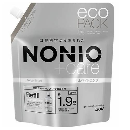 ＮＯＮＩＯプラスホワイトニング　デンタルリンス　つめかえ用 容量950ML ライオン マウスウォッシュ