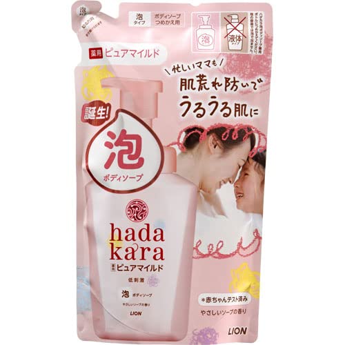 ｈａｄａｋａｒａボディソープ泡で出てくる薬用ピュアマイルドタイプやさしいソープの香りつめかえ用容量440ML