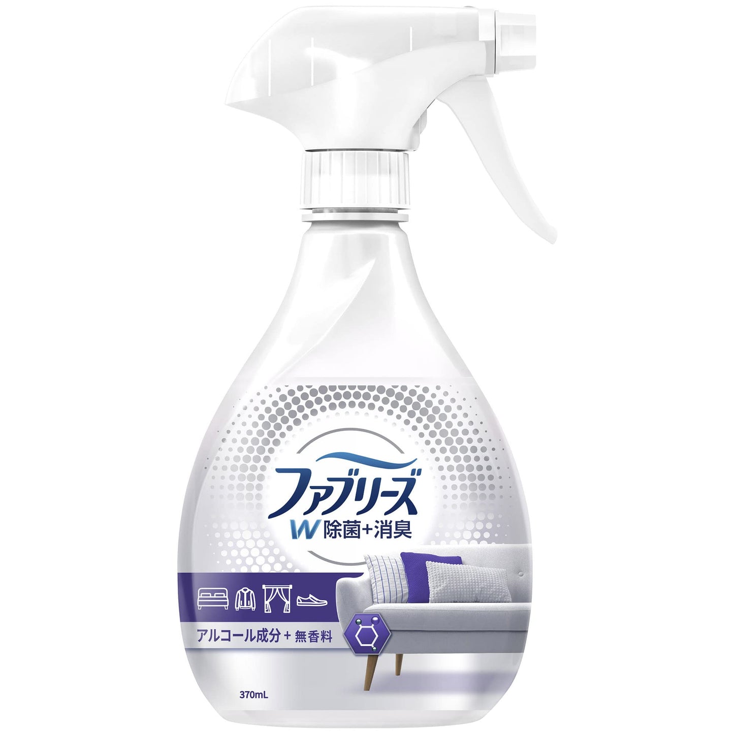 ファブリーズＷ除菌　無香料　アルコール成分入り 容量370ML Ｐ＆Ｇ 芳香剤