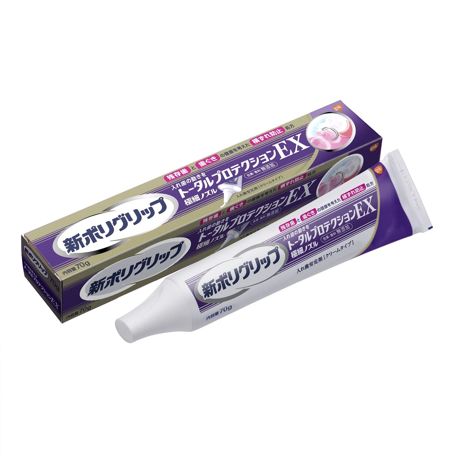 新ポリグリップ　トータルプロテクションＥＸ　７０ｇ 容量70G グラクソスミスクライン 入れ歯用