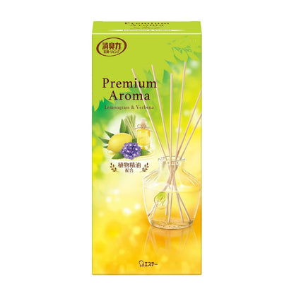 お部屋の消臭力　ＰＲＥＭＩＵＭ　ＡＲＯＭＡ　ＳＴＩＣＫ　本体　レモングラス＆バーベナ 容量65ML芳香剤