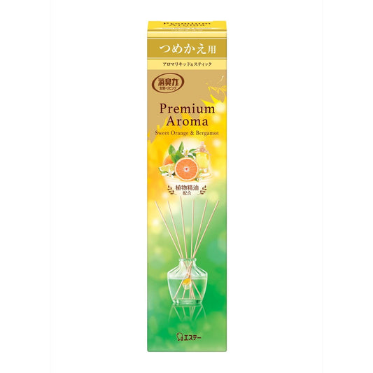 お部屋の消臭力　ＰＲＥＭＩＵＭ　ＡＲＯＭＡ　ＳＴＩＣＫ　詰替　スイートオレンジ＆ベルガモット容量65ML