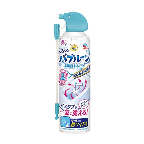 らくハピ　くるくるバブルーン　お風呂まるごと 容量360ML アース製薬 住居洗剤・お風呂用
