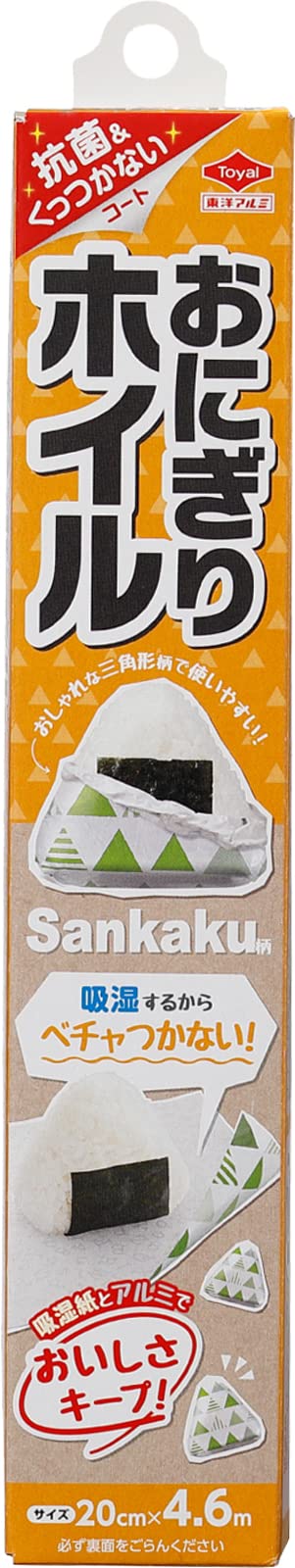 おにぎりホイル　ｓａｎｋａｋｕ柄　４．６Ｍ 容量1ホン 東洋アルミ お弁当用品