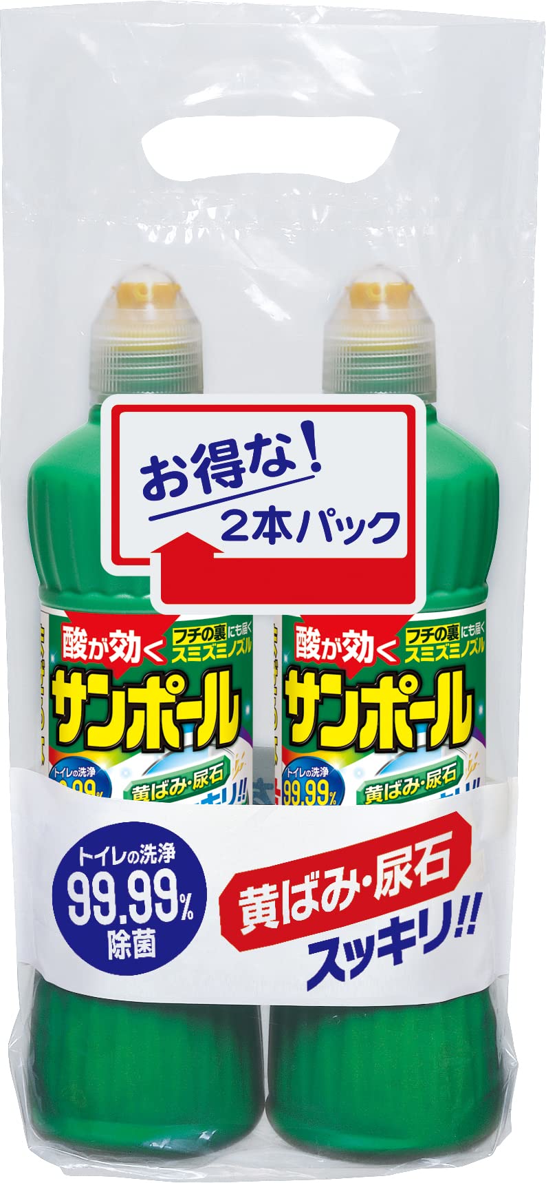 サンポールＶ　５００ＭＬ　２本パック 容量500ML 大日本除虫菊（金鳥） 住居洗剤・トイレ用