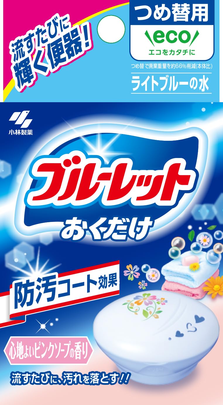 ブルーレットおくだけ　つめ替　ピンクソープ 容量25ML 小林製薬 芳香剤・タンク