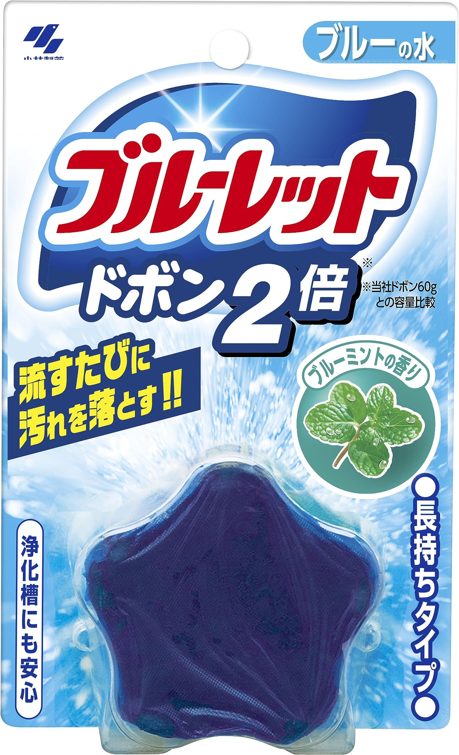ブルーレットドボン２倍　ブルーミント 容量120G 小林製薬 芳香剤・タンク