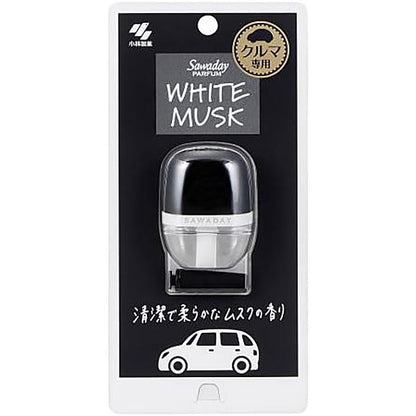 ＳＡＷＡＤＡＹクルマ専用クリップパルファムホワイトムスク 容量6ML 小林製薬 芳香剤・車用