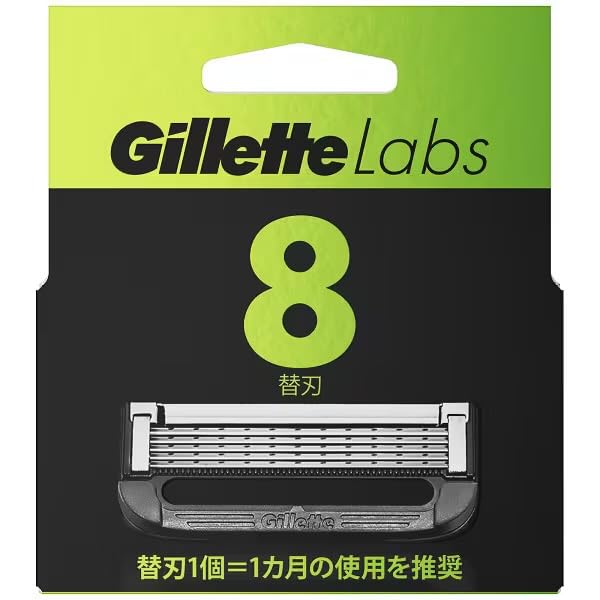 ジレットラボ角質除去バー搭載替刃８Ｂ 容量8ｺ ジレット 男性用カミソリ