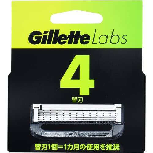 ジレットラボ角質除去バー搭載替刃４Ｂ 容量4ｺ ジレット 男性用カミソリ