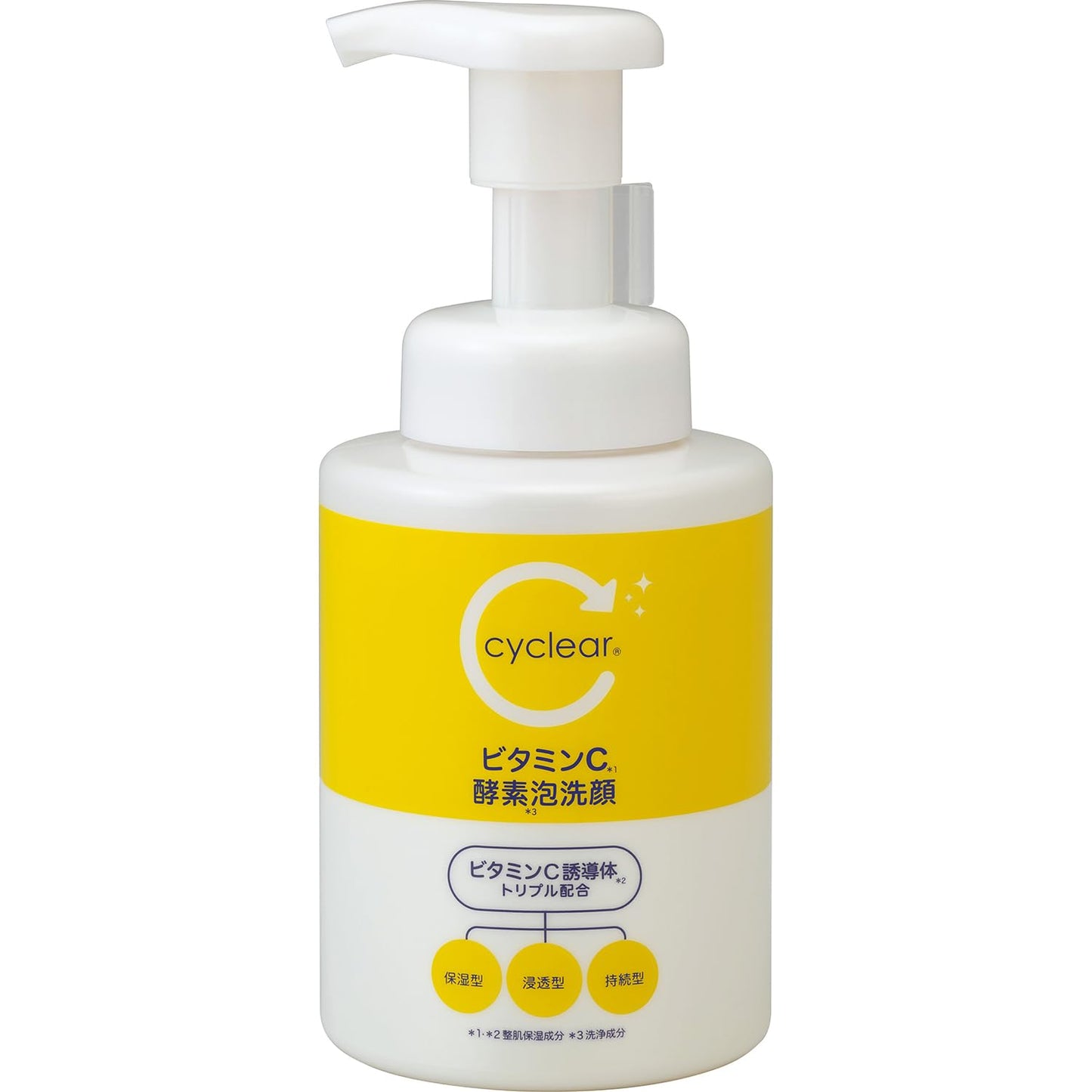 ｃｙｃｌｅａｒ　ビタミンＣ　酵素泡洗顔 容量300ML 熊野油脂 洗顔・クレンジング