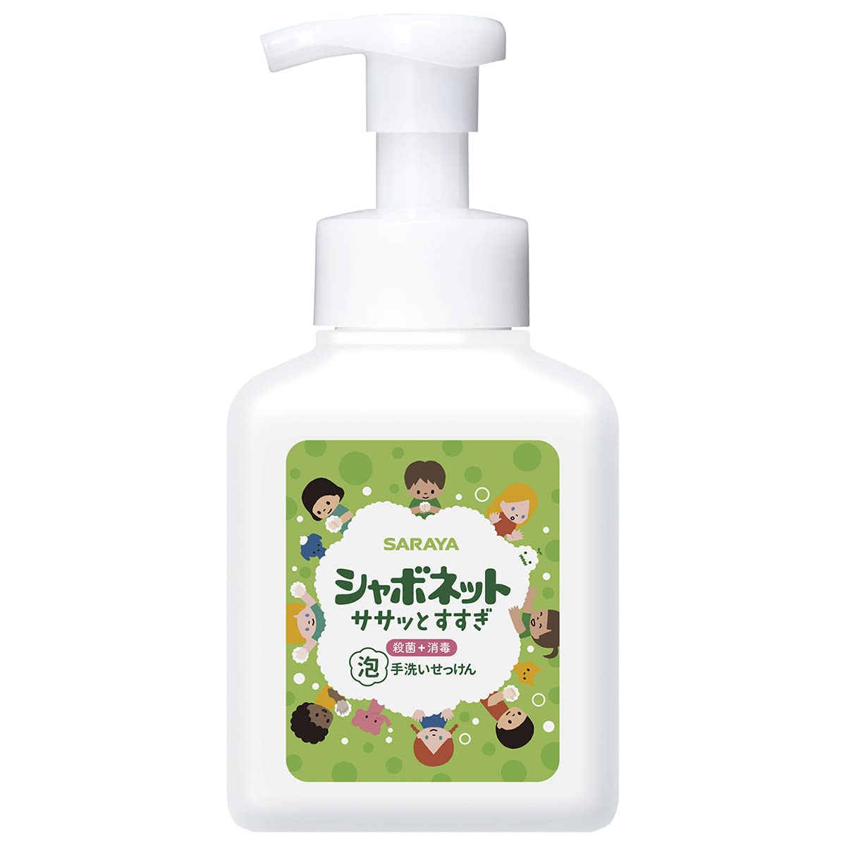 シャボネットササッとすすぎ　５００ｍｌ　本体 容量500ML サラヤ ハンドソープ