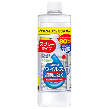 ハンドラボ　手指消毒スプレーＶＨ　詰替用　４８０ｍＬ 容量480ML サラヤ 消毒用アルコール