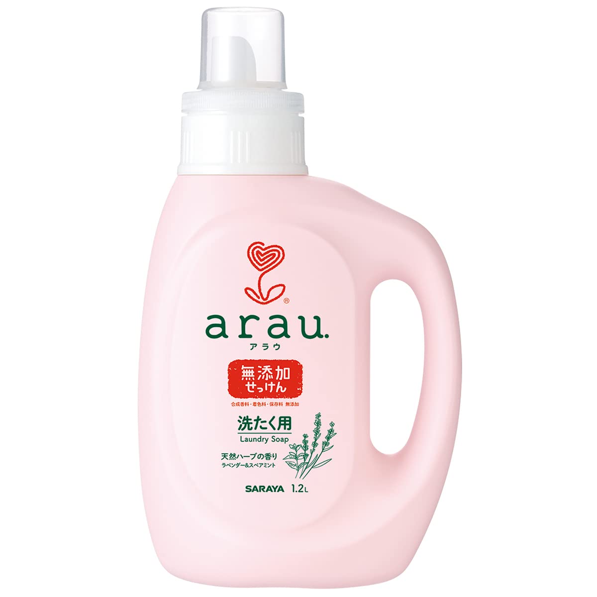 アラウ　洗たく用せっけん　１．２ｌ 容量1200ML サラヤ 衣料用洗剤・自然派