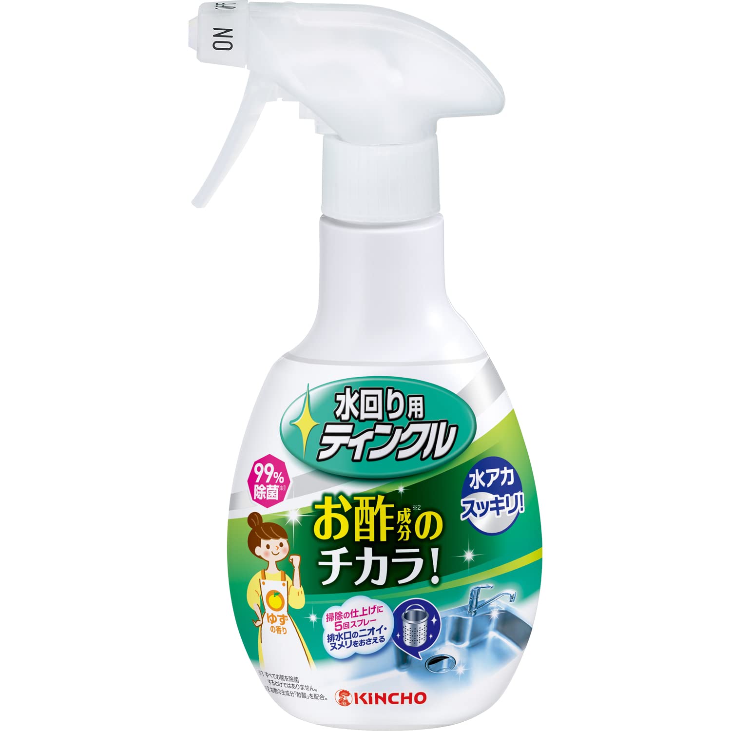 水回り用ティンクル防臭プラスＶ本体　３００ＭＬ 容量300ML 大日本除虫菊（金鳥） 台所洗剤