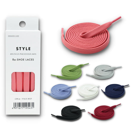 ＳＮＥＡＫＥＲ　ＣＡＲＥ　Ｒｅ－ＳＨＯＥ　ＬＡＣＥＳ　１２０センチ　ペールレッド容量1ソクシューケア