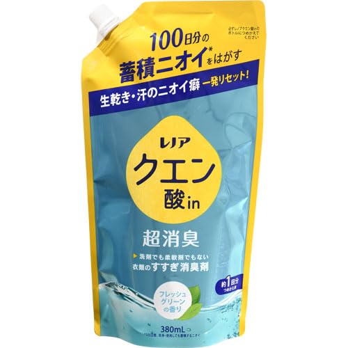 レノアクエン酸ｉｎ超消臭フレッシュグリーンの香りつめかえ用 容量380ML Ｐ＆Ｇ