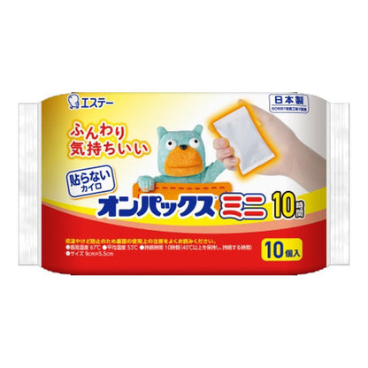 貼らないオンパックスミニ１０Ｐ 容量10コ エステー カイロ