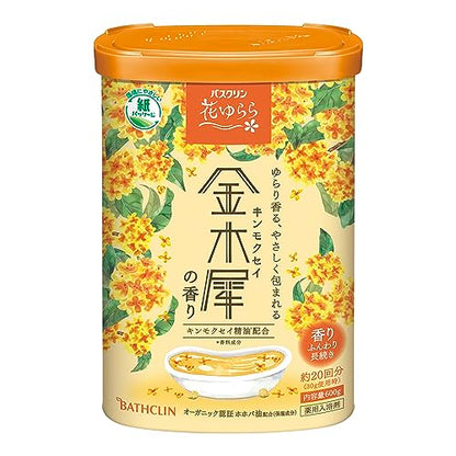 バスクリン　花ゆらら　金木犀の香り　６００ｇ 容量600G バスクリン 入浴剤