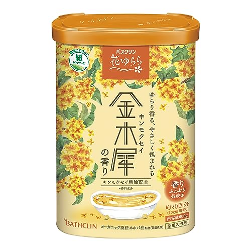 バスクリン　花ゆらら　金木犀の香り　６００ｇ 容量600G バスクリン 入浴剤